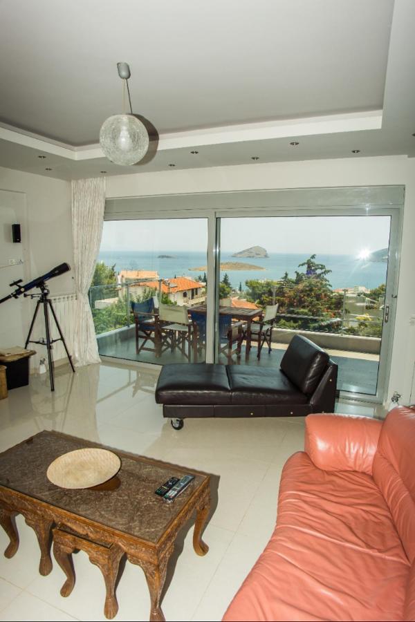 Seaview Pool Villa Near Beach And Athens Airport Pórto Ráfti 外观 照片