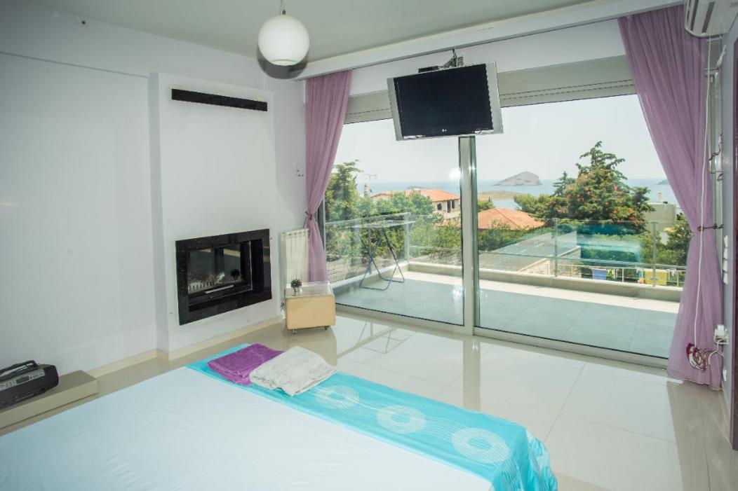 Seaview Pool Villa Near Beach And Athens Airport Pórto Ráfti 外观 照片
