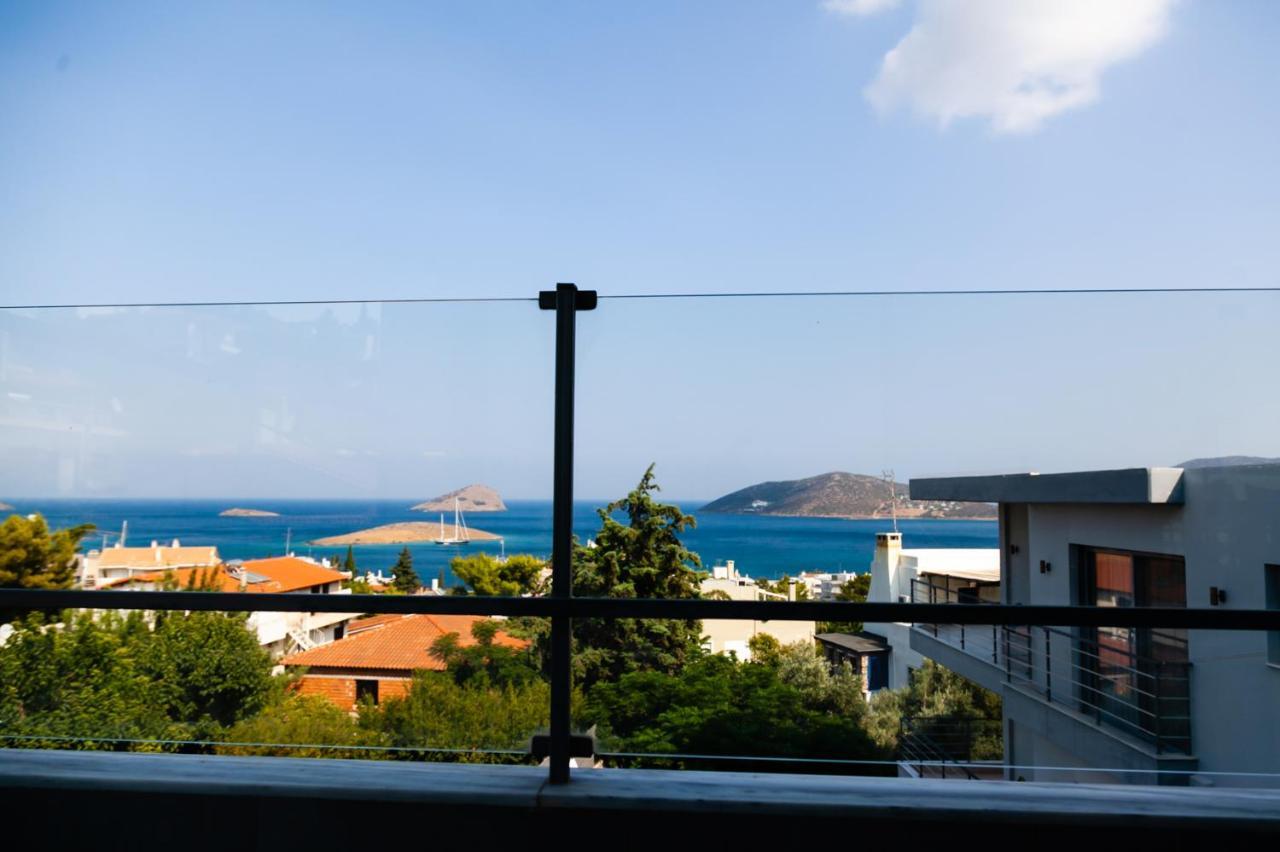 Seaview Pool Villa Near Beach And Athens Airport Pórto Ráfti 外观 照片